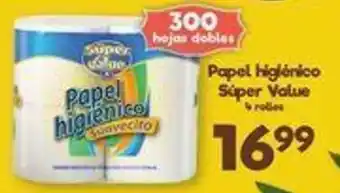 S-Mart Papel Higiénico Súper Value 4 rollos oferta