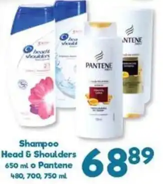 S-Mart Shampoo Head & Shoulders 650ml o Pantene 480,700,750ml oferta