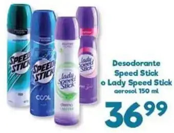 Desodorante Speed Stick o Lady Speed Stick Aerosol 150ml