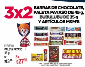 Paleta payaso 45g x 3unidades