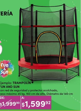Trampolín fun and sun