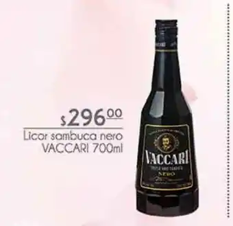 Licor sambuca nero vaccari 700ml