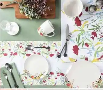 Fresko Vajilla de porcelana secret garden tea home 16pz oferta