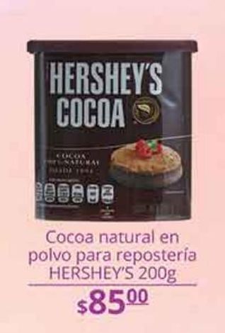 La Comer Cocoa natural en polvo para repostería hershey's 200g oferta