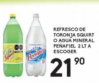 Alsuper Refresco de toronja squirt 2l o agua mineral peñafiel 2l oferta