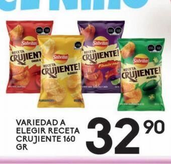 Alsuper Receta crujiente sabritas 160g oferta