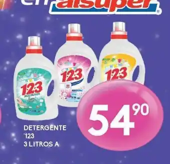 Alsuper Detergente 123 de 3 l oferta