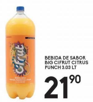 Alsuper Bebida de sabor big cifrut citrus punch 3.03l oferta