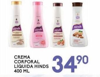 Alsuper Crema corporal liquida hinds 400ml oferta