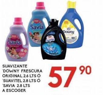 Alsuper Suavizante downy frescura original 2,6l o suavitel 2,8l o savia 2,8l oferta