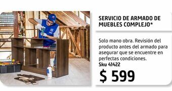 Servicio de armado de muebles complejo