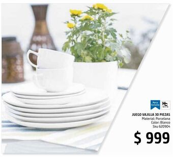 Sodimac Homecenter Juego vajilla 30 piezas oferta