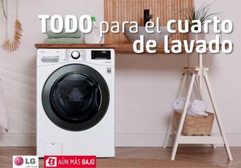 Sodimac Homecenter Lavasecadora lg cargafrontal 20kg+ped blanca wd20wv2s6 oferta