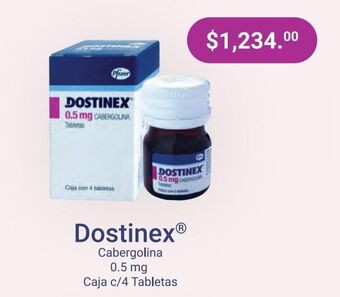Farmacias Especializadas Dostinex pfizer 0.5mg oferta