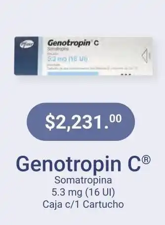 Farmacias Especializadas Genotropin c 5.3mg pfizer oferta