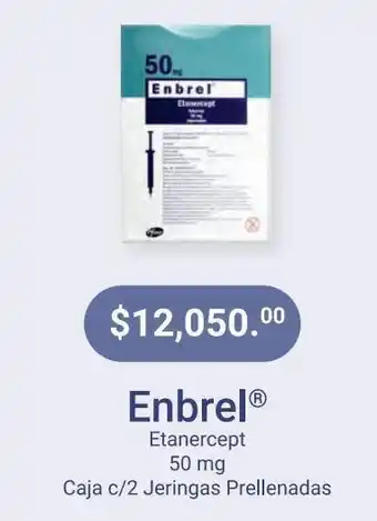 Farmacias Especializadas Enbrel pfizer 50mg oferta