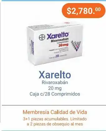 Farmacias Especializadas Xarelto 20mg oferta