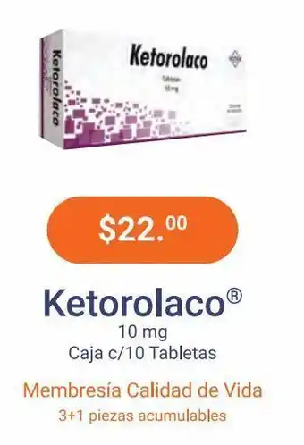 Ketorolaco 10mg