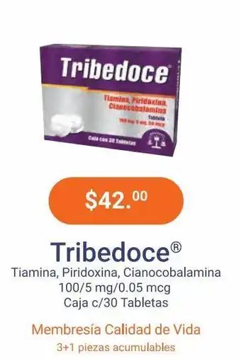 Tribedoce 100/5mg/0.05mcg