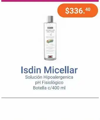 Farmacias Especializadas Isdin micelar 400ml oferta