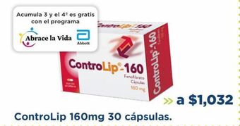 Farmacia San Pablo Controlip 160mg 30 cápsulas. oferta