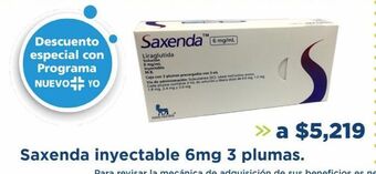 Farmacia San Pablo Saxenda inyectable 6mg 3 plumas oferta