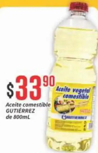 Super Gutiérrez Aceite Comestible Gutiérrez 800ml oferta