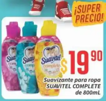 Super Gutiérrez Suavizante para Ropa Suavital Complete 800ml oferta