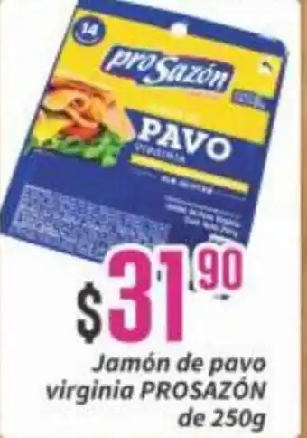 Jamón de Pavo Virginia Prosazón de 250g