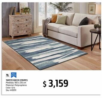 Sodimac Homecenter Tapete rocco stripes 160x235cm oferta