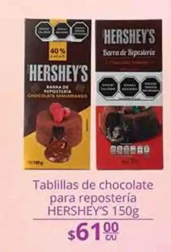 La Comer Tablillas de chocolate para reposteria hershey's 150g oferta