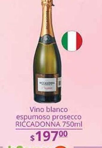 La Comer Vino blanco espumoso prosecco riccadonna 750ml oferta