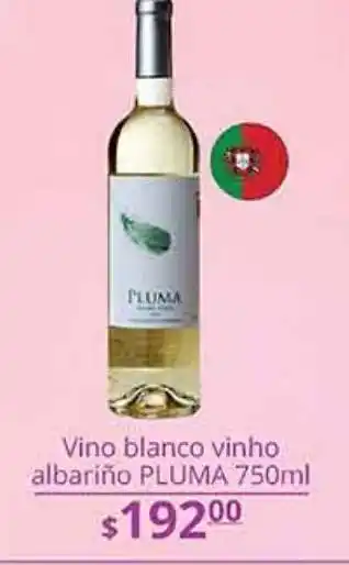 Vino blanco vinho albariño pluma 750ml