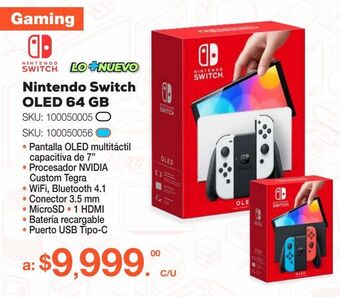 RadioShack Nintendo switch oled / 64 gb / joy-con white oferta