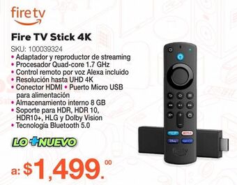 RadioShack Amazon fire tv stick 4k / ultra hd 4k / hdmi / negro oferta