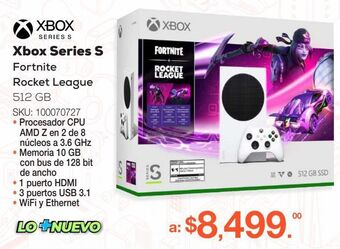 RadioShack Consola xbox series s más paquete fortnite y rocket league oferta