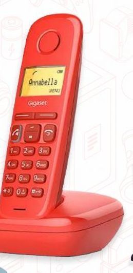RadioShack Teléfono inalámbrico gigaset a270 / rojo oferta