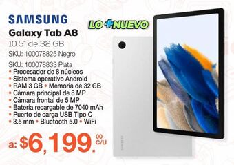 RadioShack Tablet samsung galaxy tab a8 / negro / 10.5 pulgadas oferta