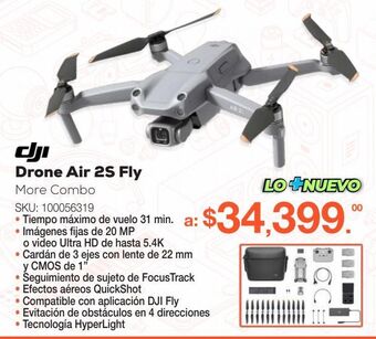 RadioShack Drone dji air 2s fly more combo / gris oferta