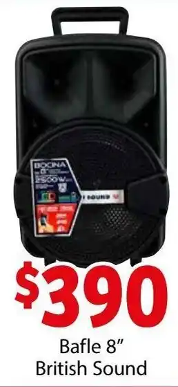 Soriana Híper Bafle British Sound 8" oferta