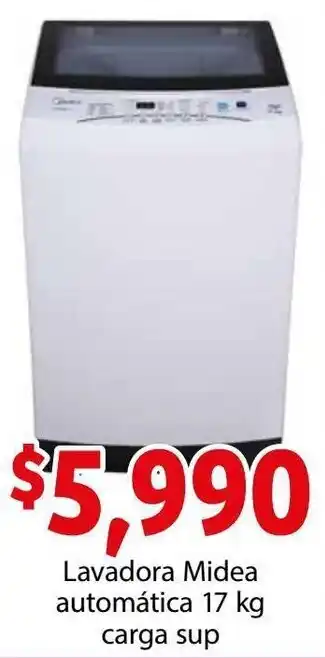 Soriana Híper Lavadora Midea Automática 17kg oferta