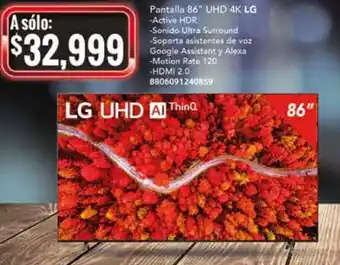 City Club LG UHD ThinQ 86" oferta