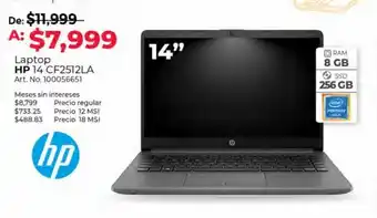 Office Depot Laptop hp 14-cf2512la / intel pentium gold / 14 pulg. oferta