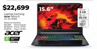 Office Depot Laptop gamer acer nitro 5 an515-55-55 oferta