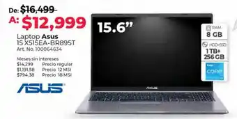 Laptop asus vivobook 15 x515ea-br895t