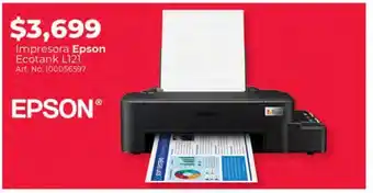 Office Depot Impresora epson ecotank l121 / inyección de tinta / color / usb oferta