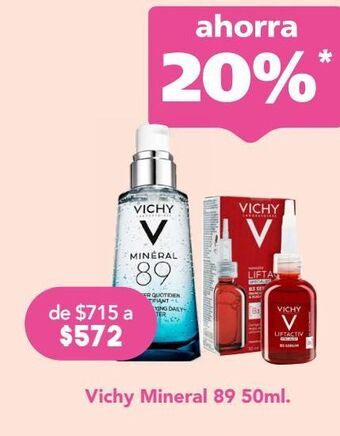 Farmacia San Pablo Vichy hidratación mineral 89 oferta