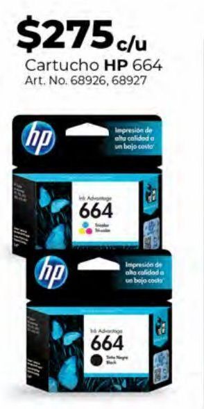 Office Depot Cartucho de tinta hp 664 oferta