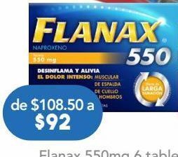 Farmacia San Pablo Flanax 550mg oferta