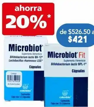 Farmacia San Pablo Suplementos alimenticios microbiot fit oferta